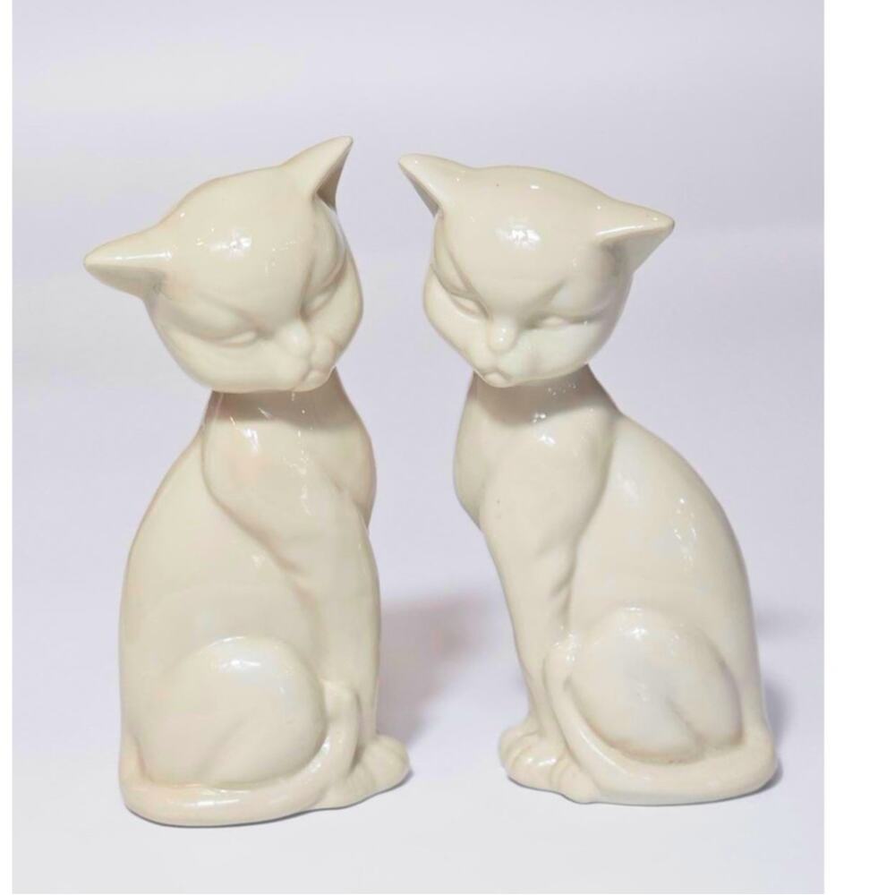 Enesco Siamese Twin Cats Mid Century Modern 1960s